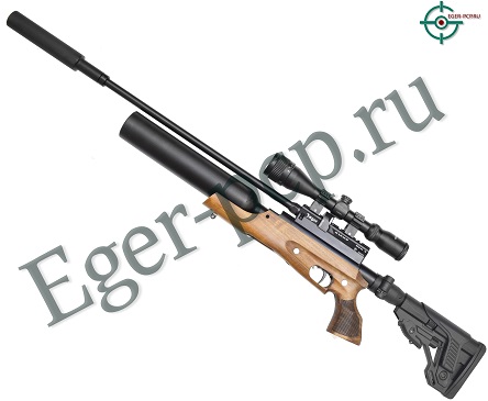 Пневматическая винтовка Jager SP Карабин колба (Складной приклад, 550 мм, 6.35 мм, дерево, LW)