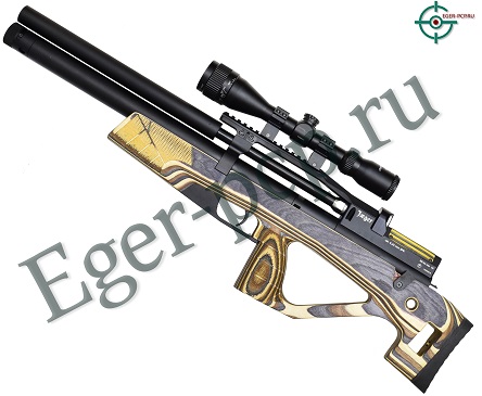 Пневматическая PCP винтовка Jager SPR BullPup (6.35 мм, ламинат, желтый, 470 мм)